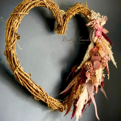 Large Rustic Heart Wreath