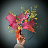 Fascinator dried flower head bands
