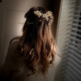 Dried flower hair pins