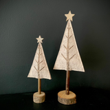 Felted tree set of 2