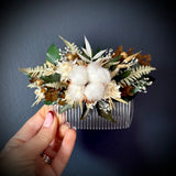 Dried Flower Hair comb