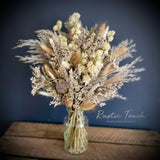 Dried flower apothacary vase bouquet