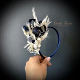 Fascinator dried flower head bands