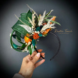 Fascinator dried flower head bands