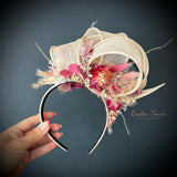 Fascinator dried flower head bands