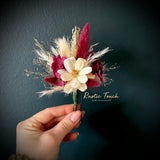 Dried flower hair pins