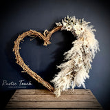 Large Rustic Heart Wreath