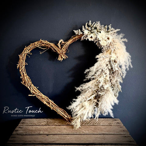 Large Rustic Heart Wreath