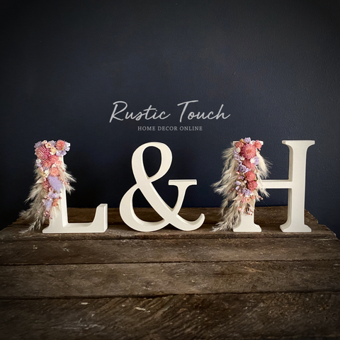 Dried Flower Initials