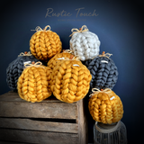 Knitted pumpkin sets collection.