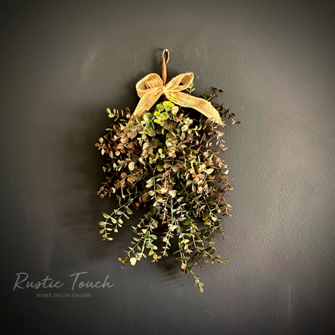 Faux Eucalyptus hanging bunch