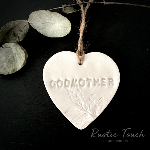 God Parent boxed Clay Tag