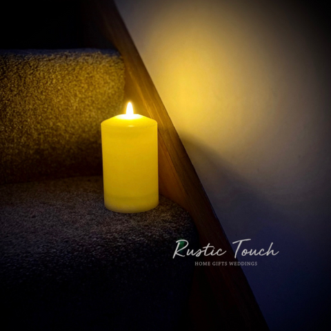 LED wick church candle