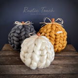 Knitted pumpkin sets collection.