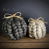 Knitted pumpkin sets collection.