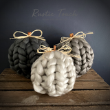 Knitted pumpkin sets collection.