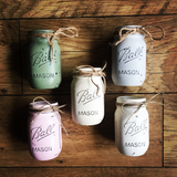 Large painted Ball mason jar
